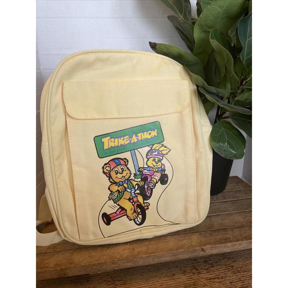 St. Jude's Children's Hospital Trike A Thon Back Pack Yellow New Kids Backpack